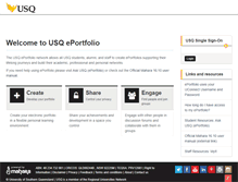 Tablet Screenshot of eportfolio.usq.edu.au