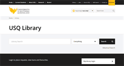 Desktop Screenshot of library.usq.edu.au